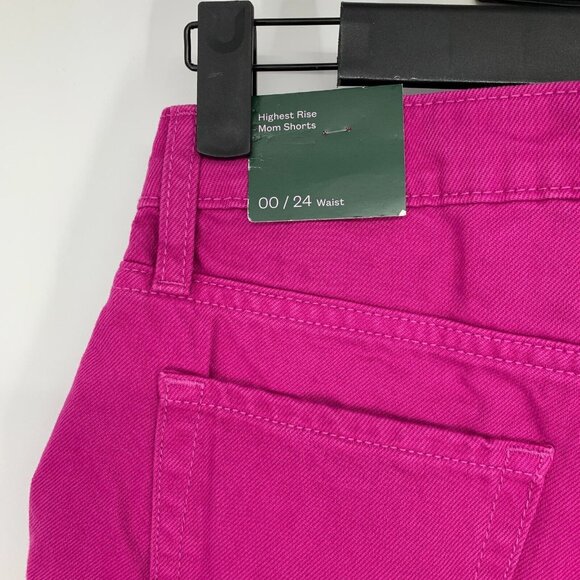 Wild Fable Mom Shorts Highest Rise Rolled Cuffed Denim NWT - Picture 9 of 10